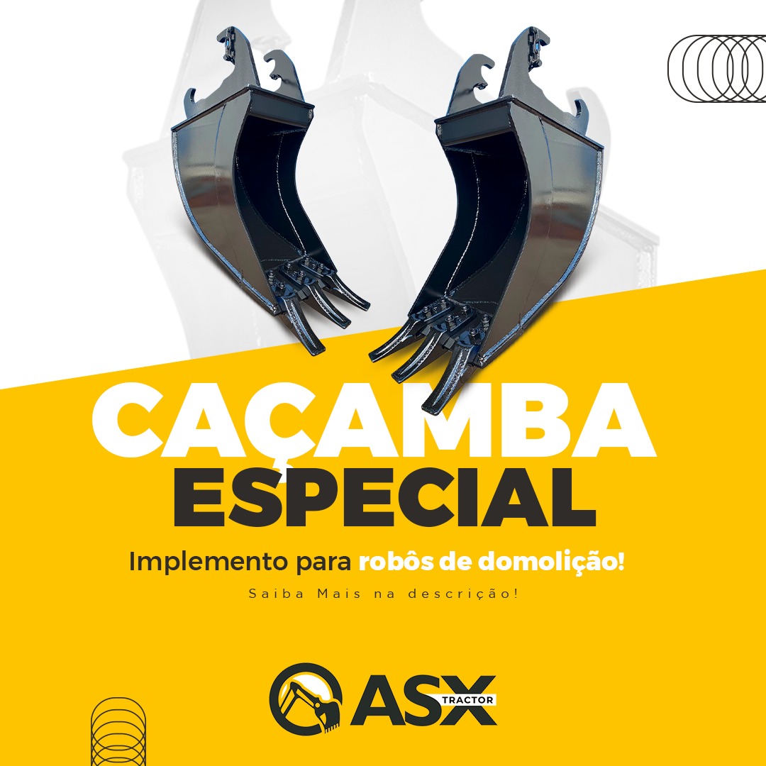 ASX Tractor - CAÇAMBA ROBÔ DEMOLIÇÃO