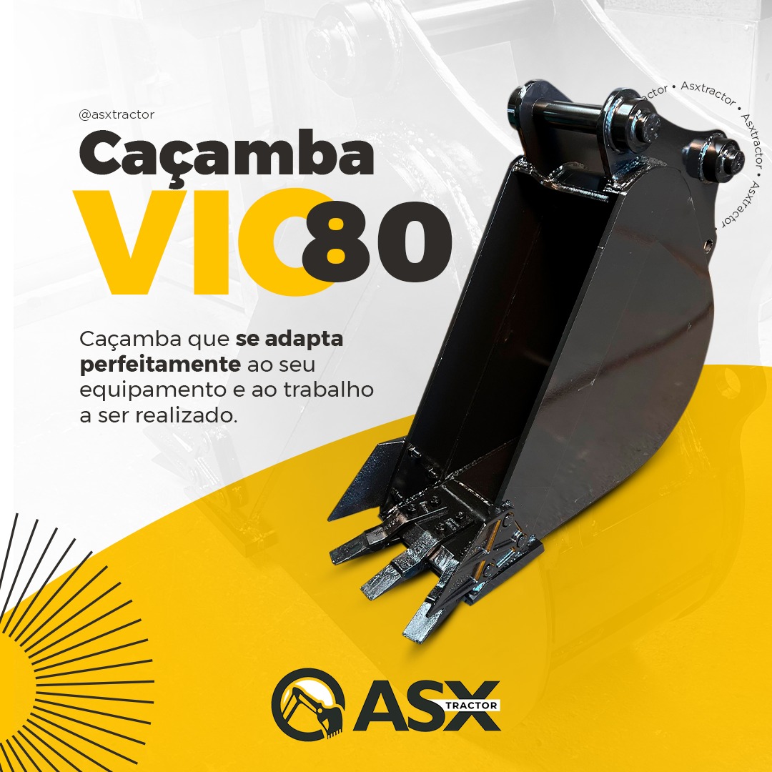 ASX Tractor - Caçamba Mini escavadeira VIO80