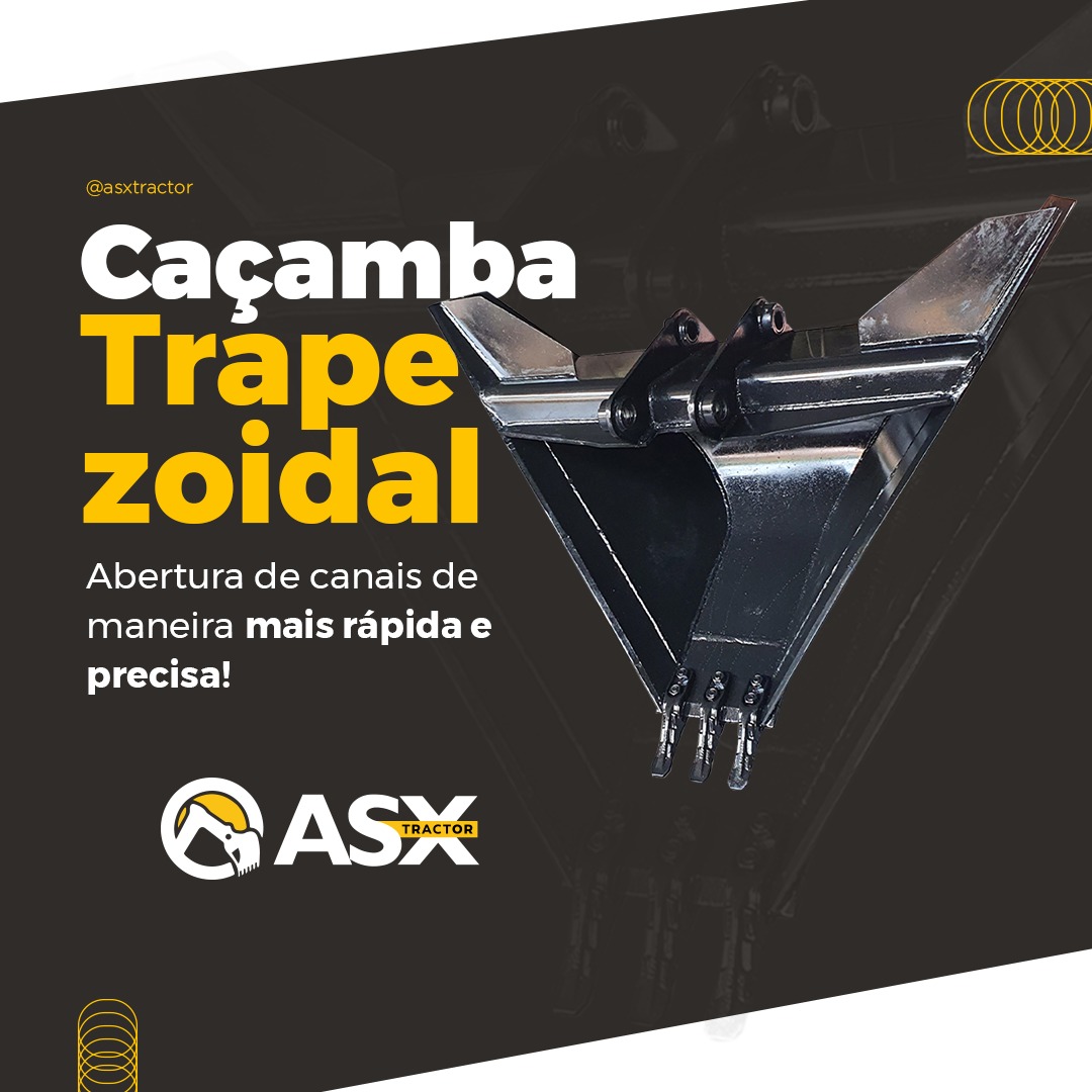 ASX Tractor - Caçamba Trapezoidal Retroescavadeira